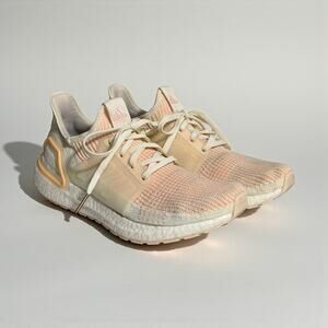 Adidas Ultraboost 19 Coral Peach Knit Sneakers Size Women’s 9
